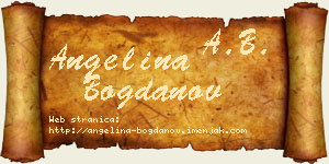 Angelina Bogdanov vizit kartica